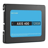 Ssd Multilaser 2,5 Pol. 120gb Axis Gravação 400 Mb/s - Ss101 Cor Preto