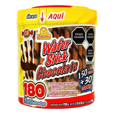 Barquillo Las Delicias Wafer chocolate con galleta 1g | MercadoLibre
