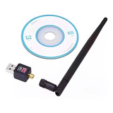 Antena Internet Pc Wifi Usb Receptora De Longo Sinal 