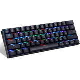 Teclado Mecánico 60% Portátil 61 Teclas Rgb Led Retroilumina