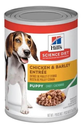 Alimento Hill's Science Diet Comida Para Perro Hill's Science Diet Puppy Para Perro Cachorro De Raza Mini, Pequeña Y Mediana Sabor Pollo En Lata De 370g