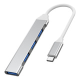 Extensiones De Minihub Tipo C, Usb De 4 Puertos, Adaptador T