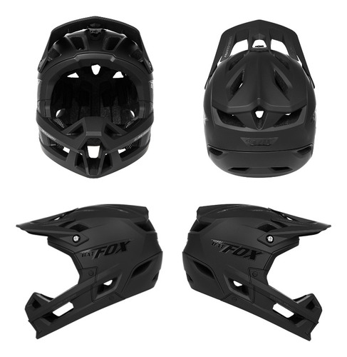 Casco Integral Antivuelco Integrado Para Bmx Mountainy, Para