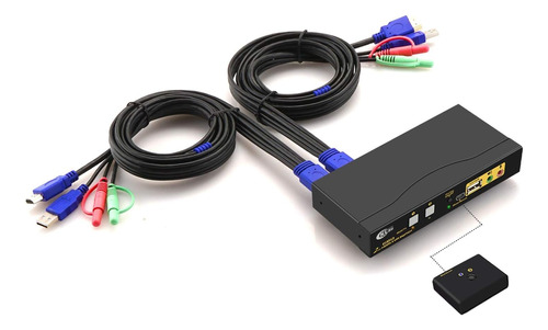 Cklau 4kx2k Ultra Hd 2 Puertos Hdmi Cables Kvm Switch 2 / /