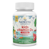 Nordic Naturales Kids Vitamina D3 Niños Con 60 Gomitas Sabor Sandía