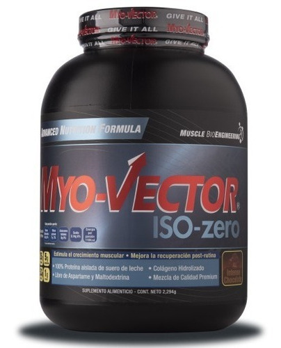 Proteina Myovector Iso Zero Carbs 5 Lbs 74 Porciones Sabor Banana