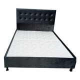 Combo Base Cama, Cabecero, Colchón Semi Gratis Almohadas