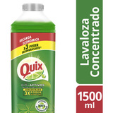 Quix Lavaloza Limón Con Bio Activos Concentrado 1.5l