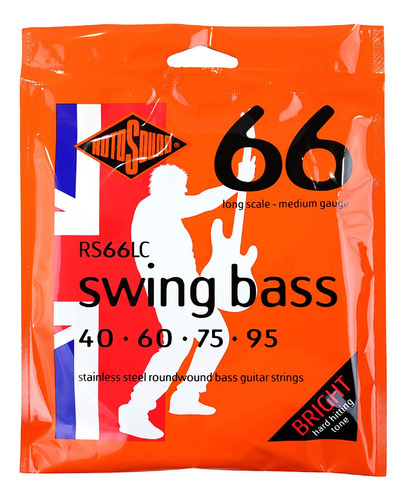 Encordado Bajo Eléctrico Swing Bass Rotosound 40 45 50 Cuo