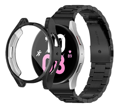 Correa Eslabones + Case + Mica Compatible Con Galaxy Watch 6