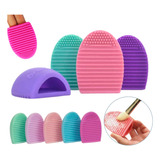 Limpia Brochas Silicona Limpiador Esponja Pincel Maquillaje