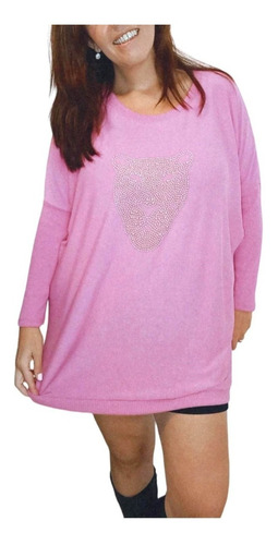 Sweaters Livianos Media Est  Lanilla Tachas Xl Xxl Oversize