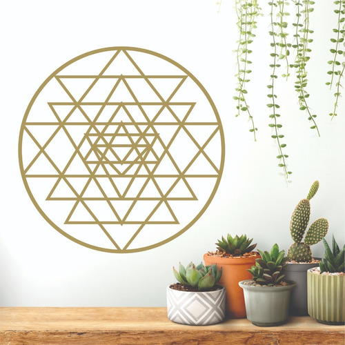 Geometria Sagrada - Sri Yantra 60 Cm Diametro Mandala Chakra