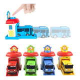 Conjunto De Carro De Brinquedo Infantil 4pcs Tayo Bus