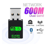 Receptor Internet Usb 2x1 Receptor 600mb 5g Wifi + Bluetooth