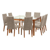 Jgo. De Comedor Barcelona 1400x1400 S/cadiz Cuero Beige