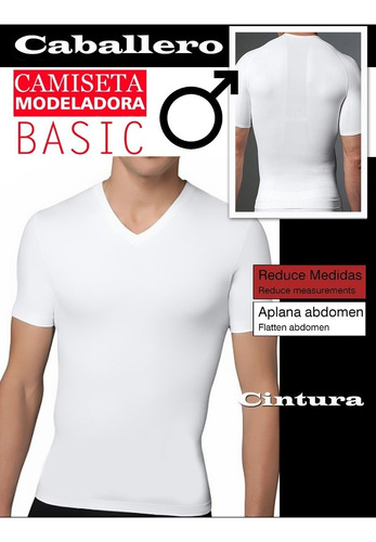 Camiseta Faja Hombre Moldeadora Reductora Modeladora Manga