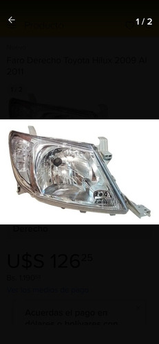 Faro Toyota Hilux 2009 - 2011 Izquierdo Depo Foto 2