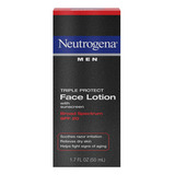 Loción Facial Neutrogena Men, Con Triple Protección Y Pro.