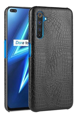 Funda De Textura De Cocodrilo Pc+pu Para Realme 6 Pro