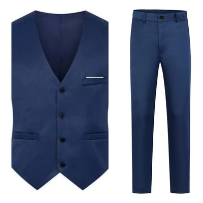 Chaleco Y Pantalón Azul Rey - Talla L