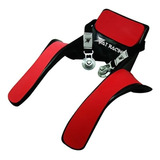 Protector Cervical Tipo Hans Automovilismo Sin Clips Color Rojo