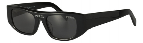 Prada Spr 20w 1ab-5s0 Runway Narrow Rectangular Black