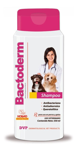 Shampoo Bactoderm 350 Ml Seborrea, Pioderma, Sarna, Acné  