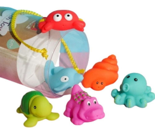 Animalitos Para El Baño Bebes 6 Piezas Orig Bath Toys 