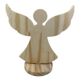 Enfeite Decorativo De Natal Anjo Com Base 21 Cm