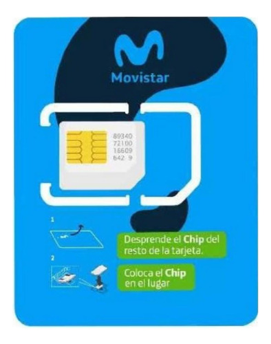 Chip Movistar 30 Días 4gb + 2gb Gratis Con Saldo Incluido