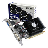 Placa De Vídeo Goline Geforce Gt210 1gb 64bits Ddr3 Gl-gt210