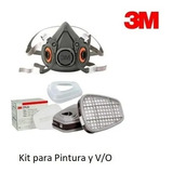 Semimascara 3m 6200 + 6001 + 5n11 + 501 Kit Pintura Y V/o