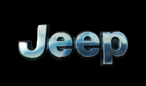 Emblema Letra Jeep Cherokee Generico Aluminio Sin Adhesivo Foto 3