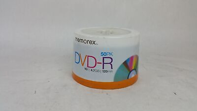 New Memorex Dvd-r 50pk 16x 4.7gb 120min Ttz