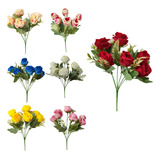 Ramo Rosa Artificial Trae 6 Flores 7623