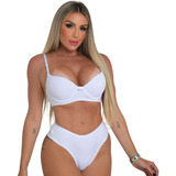 Kit 05 Conjuntos Lingerie Sutiã Reforçado Bojo Calcinha Sexy