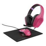 Mouse Gaming + Pad + Auriculares Gaming Trust Gtx