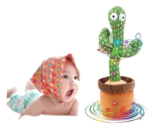 Peluche Cactus Bebes Recargable Baila Habla Graba Imita Voz