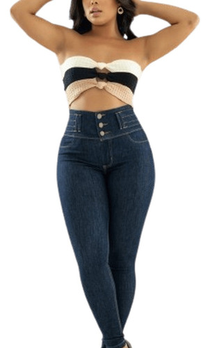 Calça Mamacita Modeladora Fantástica Jeans Feminina