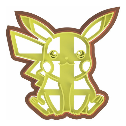 Cortador Galletas / Fondant Pikachu Pokemon Pkm07