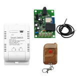 Interruptor De Temperatura Wifi Tuya+control Remoto Rf 16a 3