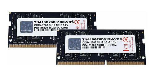 Memoria Ram 32gb V-color (2 X16gb) Modulo Upgrade Para iMac Macbook Pro Ddr4 Non Ecc 2666mhz (pc4-21300) Cl19 1.2