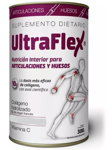 Ultraflex Suplemento Dietario Con Colágeno Y Vitamina C 300g