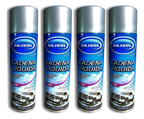  Pack X4 Cadena Liquida Nieve Hielo Antideslizante 440ml 4u