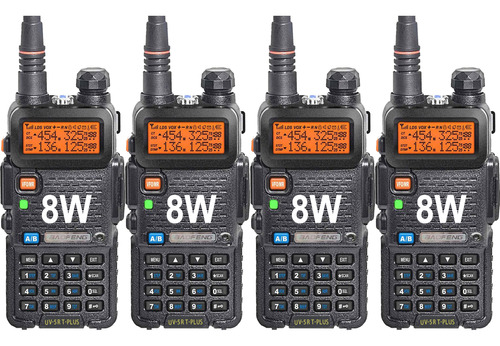 Kit X4 Handy Baofeng Uv5r 8w Radio 128ch Doble Banda