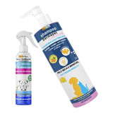 Kit Dermatite  Shampoo Clorexidina Spray Anti Mutilação Pet