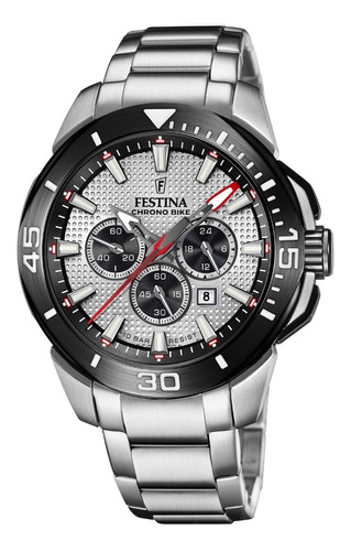 Reloj Festina Hombre Acero Crono Bike Fecha 100mts F20641.1