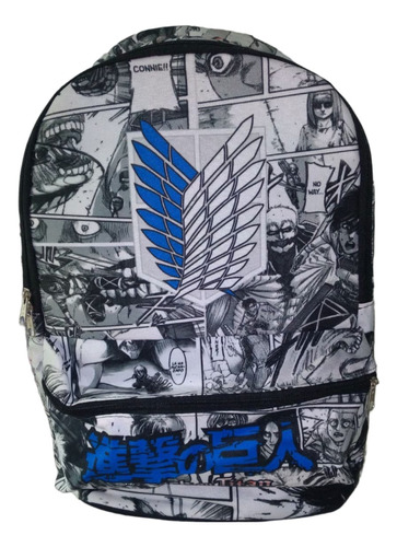 Mochila Attack On Titan Shingeki Anime Lona Sublimada 