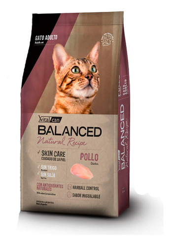 Vitalcan Balanced Natural Recipe Gato Adulto Pollo 15kg